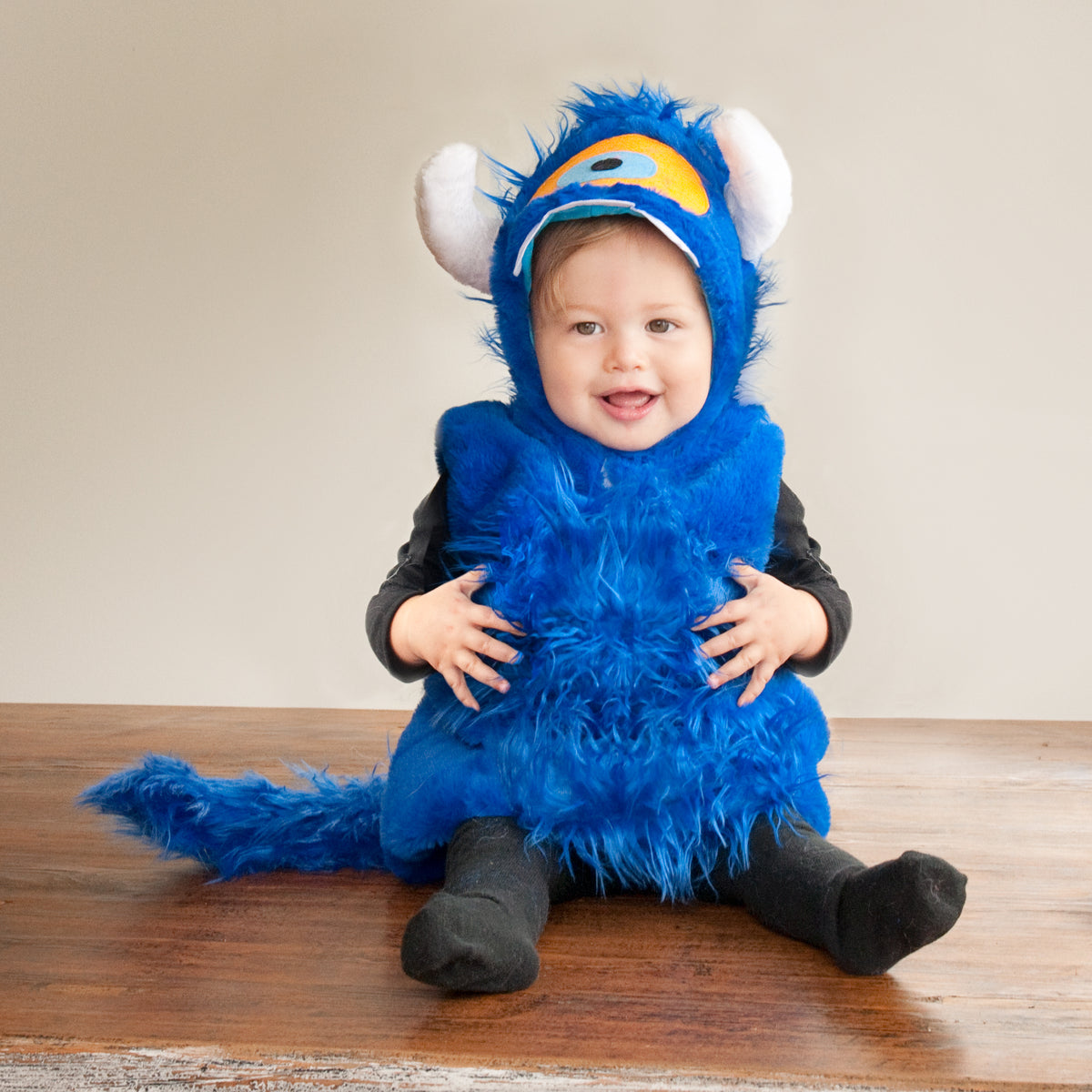 Blue Monster Baby and Toddler Halloween Costume Two Piece Set (6-12 Months,  12-24 Months, 2T, and 3+)
