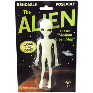 Alien Glow-in-the-Dark 6" Bendable Action Figure Toy